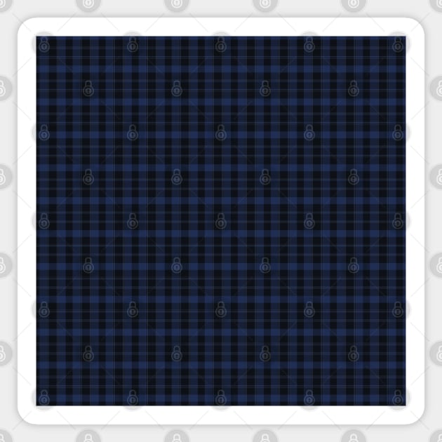 Mueller Plaid by Suzy Hager    Mueller Collection     Shades of Blue Sticker by suzyhager